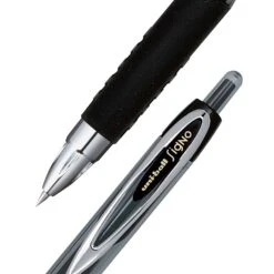 Uni-ball 207 Retractable Gel Pens, Micro Point, Black Ink, 4/Pack (61270)