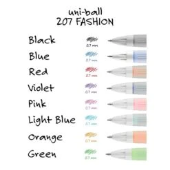 Uni-ball Uniball 207 Fashion Retractable Gel Pens, Medium Point, 0.7mm, Assorted Ink, 8/Pack (1739929) -Sharpie || Pentel || Bic Shop 00D44178 01B9 4EA9 825330F4EDAA0DE2 s7