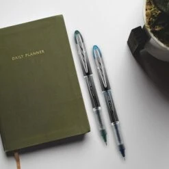 Uni-ball VISION ELITE BLX Rollerball Pens, Micro Point, Blue/Black Ink, 12/Pack (69020) -Sharpie || Pentel || Bic Shop 071DBA5A BA6D 46D0 BC16344C9F3D76EF s7