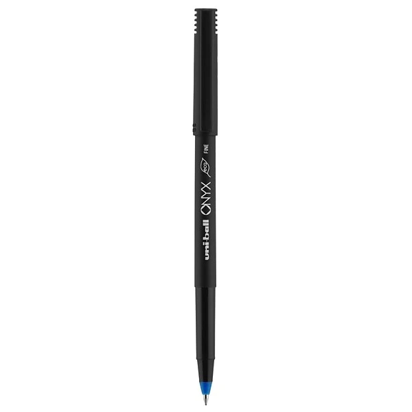 Uni-ball Uniball Onyx Rollerball Pens, Fine Point, 0.7mm, Blue Ink, Dozen (60145) 2 Uni-ball Uniball Onyx Rollerball Pens, Fine Point, 0.7mm, Blue Ink, Dozen (60145) - Image 2