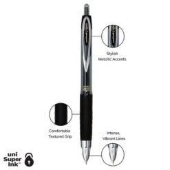 Uni-ball 207 Retractable Gel Pens, Micro Point, Black Ink, 4/Pack (61270) -Sharpie || Pentel || Bic Shop 1BEB018F AEF7 4DB2 B338DB5E06D3A5D1 s7