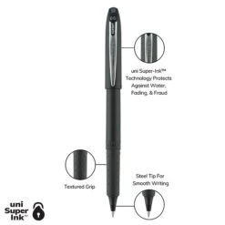 Uni-ball Uniball Roller Grip Pen, Micro Point, 0.5mm, Black Ink, 12/Pack (60704) -Sharpie || Pentel || Bic Shop 1DBA4F39 DC4E 423B 826CD53A2DAE2C43 s7
