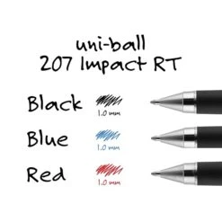Uni-ball 207 Impact RT Gel-Ink Pen Refill, Bold Tip, Blue Ink, 2/Pack (65874PP) -Sharpie || Pentel || Bic Shop 268805AB FBC0 4FF5 81E7864887C8B973 s7