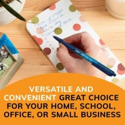 BIC Soft Feel Retractable Ballpoint Pens, Medium Point, Blue Ink, Dozen (SCSM11BLU) 9 BIC Soft Feel Retractable Ballpoint Pens, Medium Point, Blue Ink, Dozen (SCSM11BLU) -Sharpie || Pentel || Bic Shop 298E2B31 577E 4F90 96675DA060D336A5 s7