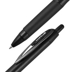 Uni-ball Uniball 207 Plus+ Retractable Gel Pens, Medium Point, 0.7mm, Black Ink, 12/Pack (70462)