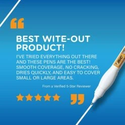 BIC Wite-Out Shake 'N Squeeze Correction Pen, 8 Ml., White, 4/Pack (50745) -Sharpie || Pentel || Bic Shop 2CF0C055 8BFF 488A 8E43D67260105166 s7
