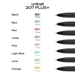 Uni-ball Uniball 207 Plus+ Retractable Gel Pens, Medium Point, 0.7mm, Assorted Inks, 6/Pack (70491) -Sharpie || Pentel || Bic Shop 32355C4B 07D1 4386 85014E4FF028F42B s7