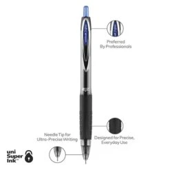 Uni-ball Uniball 207 Needle Retractable Gel Pens, Medium Point, 0.7mm, Blue Ink, Dozen (1736098) 13 Uni-ball Uniball 207 Needle Retractable Gel Pens, Medium Point, 0.7mm, Blue Ink, Dozen (1736098) -Sharpie || Pentel || Bic Shop 34BDD071 EEF2 41CA 9AD0E915458BCC03 s7