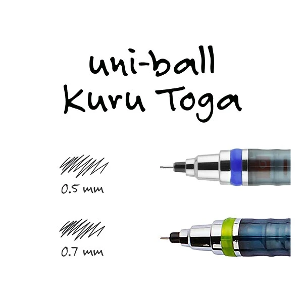 Uni-ball Uni Kuru Toga Mechanical Pencil, 0.7mm, #2 Medium Lead, 4/Pack (1858549) 7 Uni-ball Uni Kuru Toga Mechanical Pencil, 0.7mm, #2 Medium Lead, 4/Pack (1858549) - Image 7
