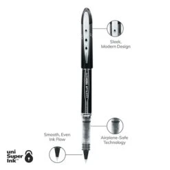 Uni-ball Uniball Vision Elite Rollerball Pens, Micro Point, 0.5mm, Black Ink, 12/Pack (69000) -Sharpie || Pentel || Bic Shop 3C0E248E 9A49 4A5A AB5E9683A89889A5 s7