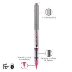 Uni-ball Uniball Vision Designer Rollerball Pens, Fine Point, 0.7mm, Passion Pink Ink (60384) 11 Uni-ball Uniball Vision Designer Rollerball Pens, Fine Point, 0.7mm, Passion Pink Ink (60384) -Sharpie || Pentel || Bic Shop 3C4151B2 8A5D 4CAA ABE02152B125905A s7