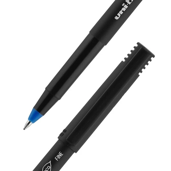 Uni-ball Uniball Onyx Rollerball Pens, Fine Point, 0.7mm, Blue Ink, Dozen (60145) 1 Uni-ball Uniball Onyx Rollerball Pens, Fine Point, 0.7mm, Blue Ink, Dozen (60145)