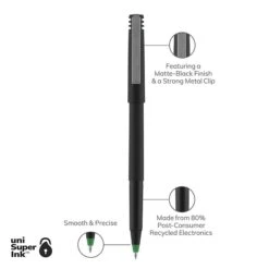 Uni-ball Uniball Roller Rollerball Pens, Fine Point, 0.7mm, Green Ink, Dozen (60104) -Sharpie || Pentel || Bic Shop 41BDE97D 60F7 47A0 BB02AF04EADAA1D1 s7
