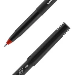 Uni-ball Uniball Onyx Rollerball Pen, Fine Point, 0.7mm, Red Ink, Dozen (60144)