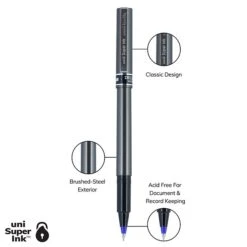 Uni-ball Deluxe Rollerball Pens, Micro Point, Blue Ink, 12/Pack (60027) -Sharpie || Pentel || Bic Shop 444E0EF2 EBAC 4B73 A2958896CC43236B s7