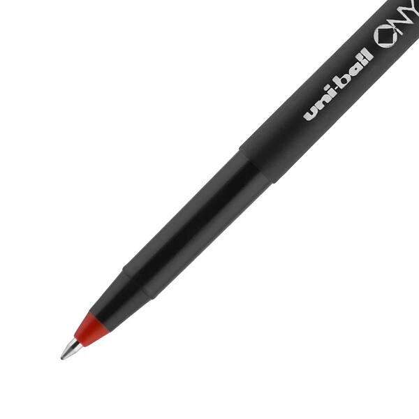 Uni-ball Uniball Onyx Rollerball Pen, Fine Point, 0.7mm, Red Ink, Dozen (60144) 3 Uni-ball Uniball Onyx Rollerball Pen, Fine Point, 0.7mm, Red Ink, Dozen (60144) - Image 3