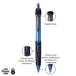 Uni-ball Uni Power Tank RT Ballpoint Pens, Medium Point, 1.0mm, Blue Ink, 12/Pack (42071) -Sharpie || Pentel || Bic Shop 467C47E7 0AE3 456C ADABEABFC295F727 s7