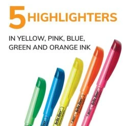 BIC Round Stic Grip Xtra-Comfort Ballpoint Pen, Medium Point, Assorted Ink, 36/Pack (GSMG361-AST)