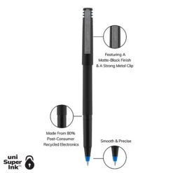 Uni-ball Uniball Roller Rollerball Pens, Fine Point, 0.7mm, Blue Ink, Dozen (60103) -Sharpie || Pentel || Bic Shop 59D2F5CC AA1D 445D B6B3C1FC7E537A25 s7