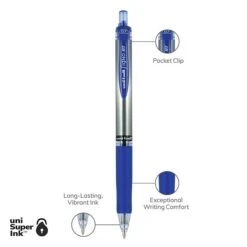 Uni-ball Uniball Signo RT Gel Pens, Medium Point, 0.7mm, Blue Ink, Dozen (65941) -Sharpie || Pentel || Bic Shop 5DFC87A7 1C07 4B84 96211B4A51DB78D8 s7