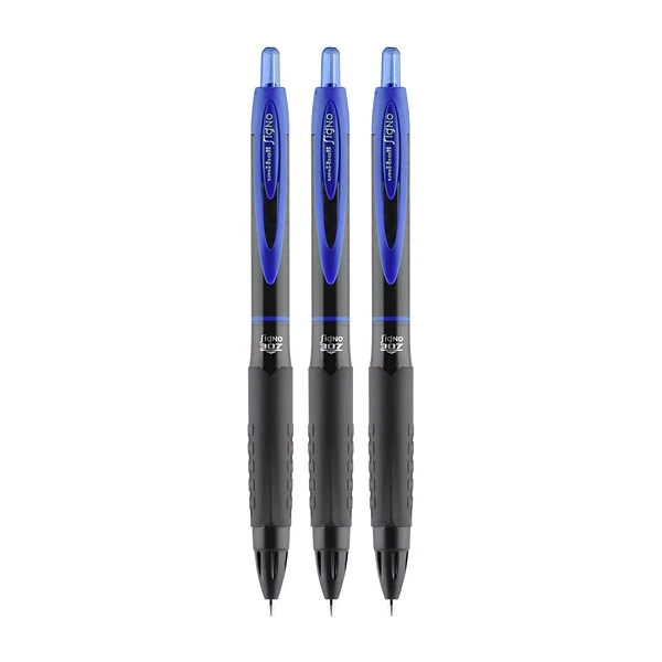 Uni-ball Uniball 307 Retractable Gel Pens, Medium Point, 0.7mm, Blue Ink, 3/Pack (1927593) 2 Uni-ball Uniball 307 Retractable Gel Pens, Medium Point, 0.7mm, Blue Ink, 3/Pack (1927593) - Image 2
