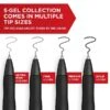 Sharpie S-Gel Retractable Gel Pen, Ultra Fine Point, Black Ink, Dozen (2140521)
