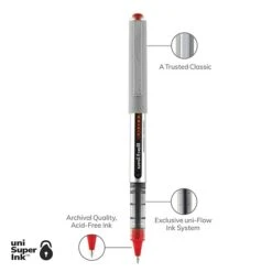 Uni-ball Vision Rollerball Pens, Fine Point, Red Ink, Dozen (60139) -Sharpie || Pentel || Bic Shop 62D11833 37F7 48C7 BFEB41B827FF4AED s7