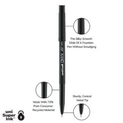 Uni-ball Uniball Onyx Rollerball Pens, Micro Point, 0.5mm, Black Ink, Dozen (60040) -Sharpie || Pentel || Bic Shop 69871ACD DD38 4697 A48CAC6A9EA84B2F s7