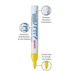 Uni Paint Marker, Bullet Point, Yellow, Dozen (63605DZ) -Sharpie || Pentel || Bic Shop 6EE21159 6C4A 419F 986B3D8FBF5794A1 s7
