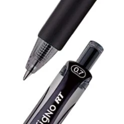 Uni-ball Uniball Signo RT Gel Pens, Medium Point, 0.7mm, Black Ink, Dozen (65940)