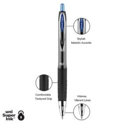 Uni-ball Uniball 207 Retractable Gel Pens, Medium Point, 0.7mm, Blue Ink, 36/Pack (1921064) -Sharpie || Pentel || Bic Shop 70894C01 D67D 4E49 A94A3B2A0D19AD44 s7