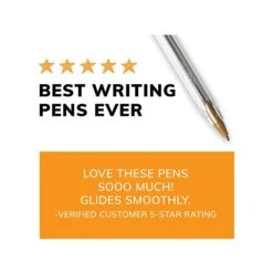 BIC Cristal Xtra Smooth Ballpoint Pen, Medium Point, Blue Ink, 24/Box, 6 Boxes/Pack (MS144E-BLU) -Sharpie || Pentel || Bic Shop 719A71B2 27D7 47D8 8A74424AD8B4147C s7