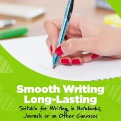 BIC Ecolutions Ocean-Bound Retractable Ballpoint Pens (formerly ReVolution), Medium Point, Blue Ink, Dozen (BPRR11-BLU) -Sharpie || Pentel || Bic Shop 76A71518 2850 4FE6 BE34A4E915AFB852 s7
