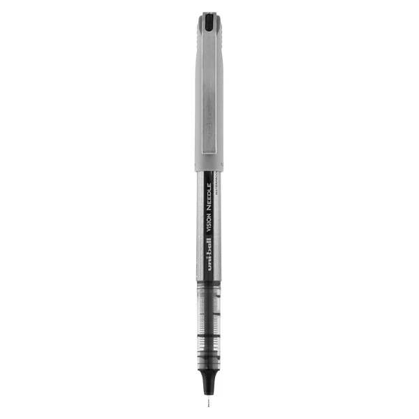 Uni-ball Uniball Vision Needle Rollerball Pens, Fine Point, 0.7mm, Black Ink, Dozen (1734903) 2 Uni-ball Uniball Vision Needle Rollerball Pens, Fine Point, 0.7mm, Black Ink, Dozen (1734903) - Image 2