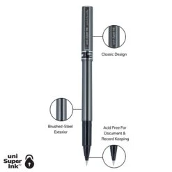 Uni-ball Uniball Deluxe Rollerball Pens, Micro Point, 0.5mm, Black Ink (60025) -Sharpie || Pentel || Bic Shop 84E58007 0926 4752 855CC6C229D7A189 s7