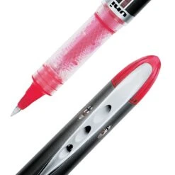 Uni-ball Uniball Vision Elite Rollerball Pens, Micro Point, 0.5mm, Red Ink, Dozen (69022)