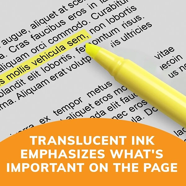 BIC Brite Liner Stick Highlighter, Chisel Tip, Pink, Dozen (65554/BL11PL) 3 BIC Brite Liner Stick Highlighter, Chisel Tip, Pink, Dozen (65554/BL11PL) - Image 3