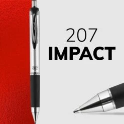 Uni-ball Uniball 207 Impact Retractable Gel Pens, Bold Point, 1.0mm, Black Ink (65870) -Sharpie || Pentel || Bic Shop 8B656E39 F1B1 4005 98E072F18F3B1A4A s7