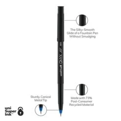 Uni-ball Uniball Onyx Rollerball Pens, Micro Point, 0.5mm, Blue Ink, Dozen (60041) -Sharpie || Pentel || Bic Shop 92D2AFBE C3F1 42C8 865981ED61200CF6 s7