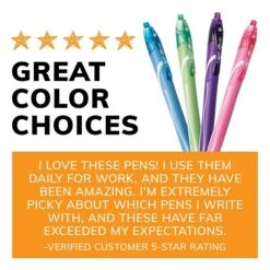 BIC Gel-ocity Quick Dry Retractable Gel Pens, Medium Point, Assorted Ink, 8/Pack (RGLCGAP81-AST) -Sharpie || Pentel || Bic Shop 94B6CDB2 8C81 4ABC B5CBDF310B5E7CEC s7