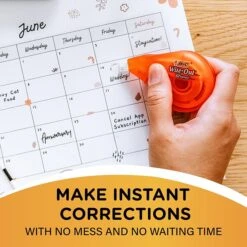 BIC Wite-Out Correction Tape, White, 4/Pack (50589) -Sharpie || Pentel || Bic Shop 990A37C4 0890 4084 A21A73800097DDF1 s7