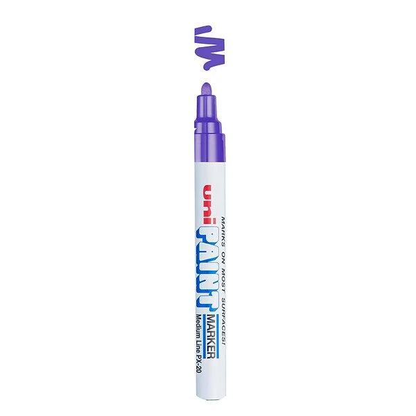 Uni PAINT PX-20 Oil-Based Marker, Medium Tip, Violet (63606) 1 Uni PAINT PX-20 Oil-Based Marker, Medium Tip, Violet (63606)