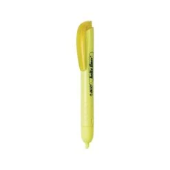 BIC Brite Liner Retractable Highlighter With Grip, Chisel Tip, Yellow, Dozen (BLR11-YW) -Sharpie || Pentel || Bic Shop 9DAF2C2E B73E 4C09 B24F676C0AC9E084 s7