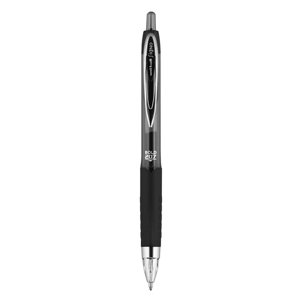 Uni-ball Uniball 207 Retractable Gel Pens, Bold Point, 1.0mm, Black Ink, 12/Pack (1790895) 2 Uni-ball Uniball 207 Retractable Gel Pens, Bold Point, 1.0mm, Black Ink, 12/Pack (1790895) - Image 2