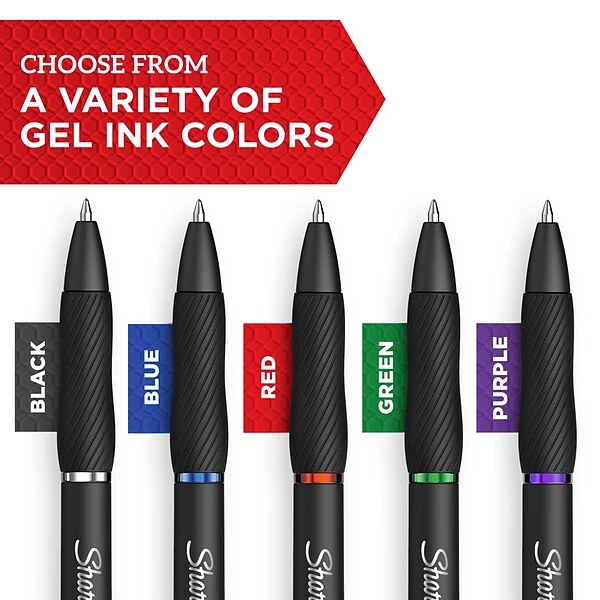 Sharpie S-Gel Retractable Gel Pen, Ultra Fine Point, Black Ink, Dozen (2140521) 2 Sharpie S-Gel Retractable Gel Pen, Ultra Fine Point, Black Ink, Dozen (2140521) - Image 2