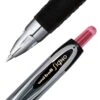 Uni-ball Uniball 207 Retractable Gel Pens, Micro Point, 0.5mm, Red Ink, Dozen (61257)