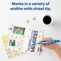 Avery Marks-A-Lot Desk-Style Permanent Markers, Chisel Point, Blue, 12/Pack (08886/98410) -Sharpie || Pentel || Bic Shop A6D5C8ED 7F39 4511 8487E0AA4089093B s7