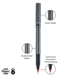 Uni-ball Uniball Deluxe Rollerball Pen, Micro Point, 0.5mm, Red Ink (60026) -Sharpie || Pentel || Bic Shop A81BD03A FD36 4C3D 8D78457FDD2F9B56 s7
