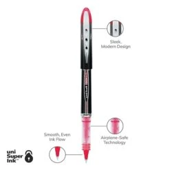 Uni-ball Uniball Vision Elite Rollerball Pens, Micro Point, 0.5mm, Red Ink, Dozen (69022) -Sharpie || Pentel || Bic Shop ABBFE215 11D6 45C9 8E0F448A14924BB4 s7