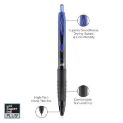 Uni-ball Uniball 307 Retractable Gel Pens, Medium Point, 0.7mm, Blue Ink, 3/Pack (1927593) 15 Uni-ball Uniball 307 Retractable Gel Pens, Medium Point, 0.7mm, Blue Ink, 3/Pack (1927593) -Sharpie || Pentel || Bic Shop AD0DF1AA 57B4 4F24 9288F8CF2596F6AF s7